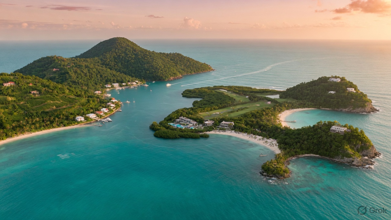 Caribbean islands citizenship by investment comparison aerial view